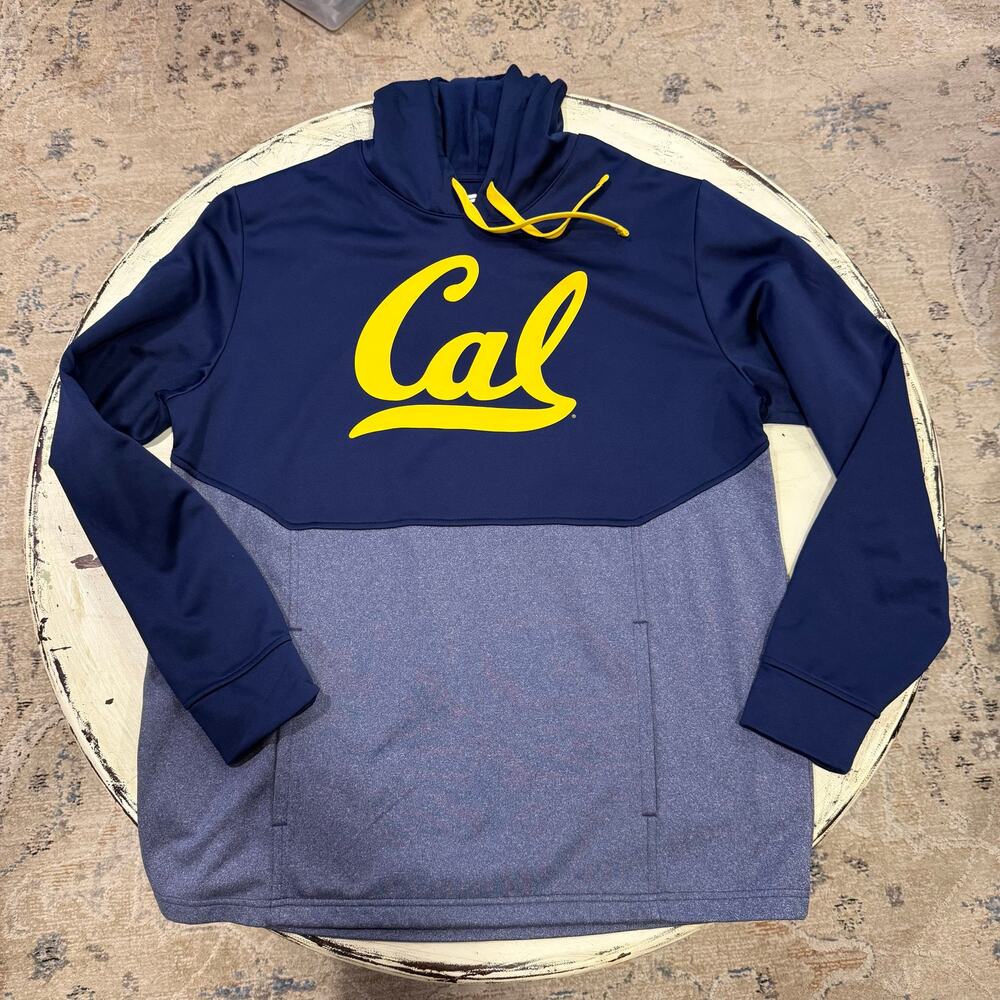 Fanatics Cal Navy and Yellow Two-Tone Hoodie